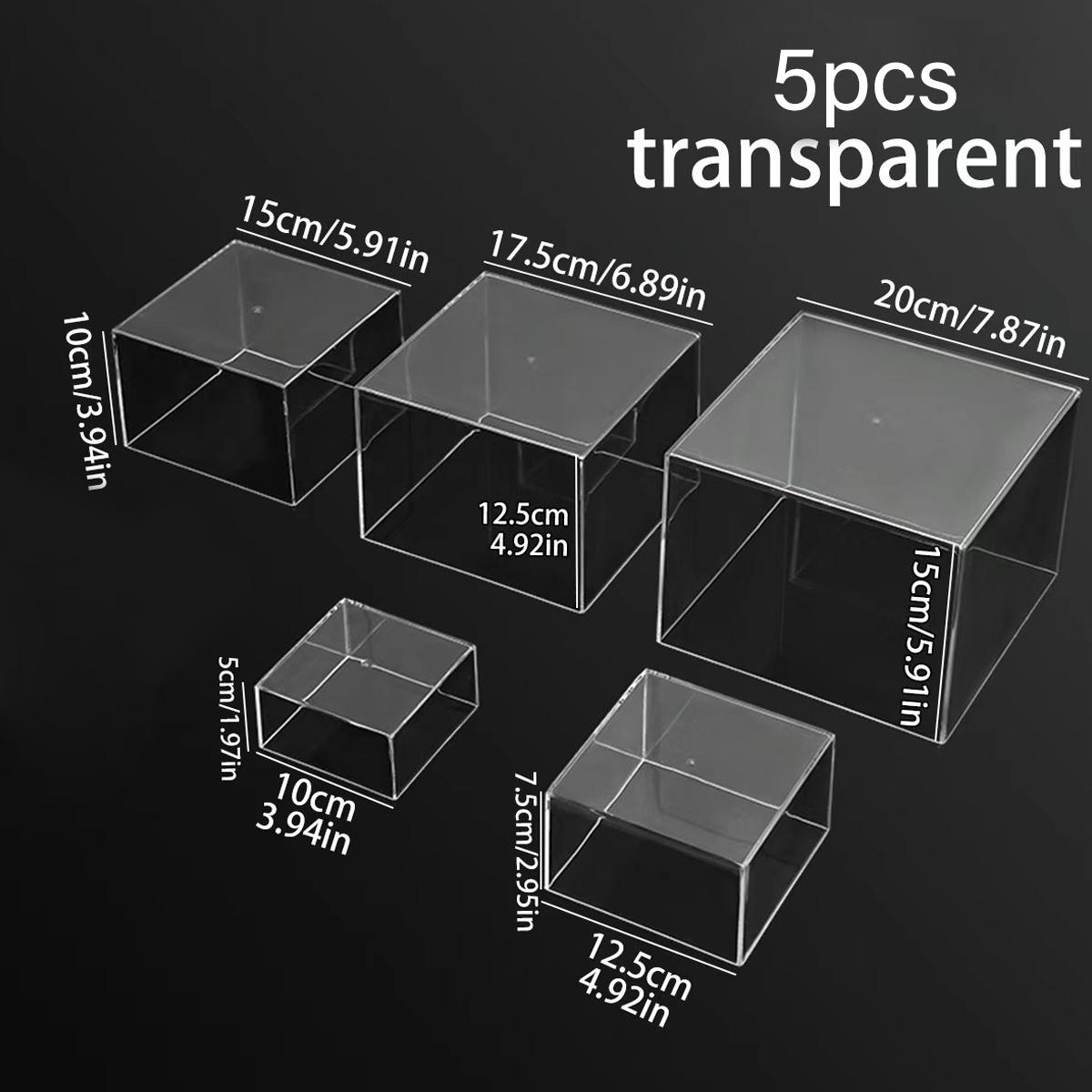 

5pcs/6pcs acrylic white/transparent cake display rack suitable for business birthday banquets, weddingsholiday decoration racks