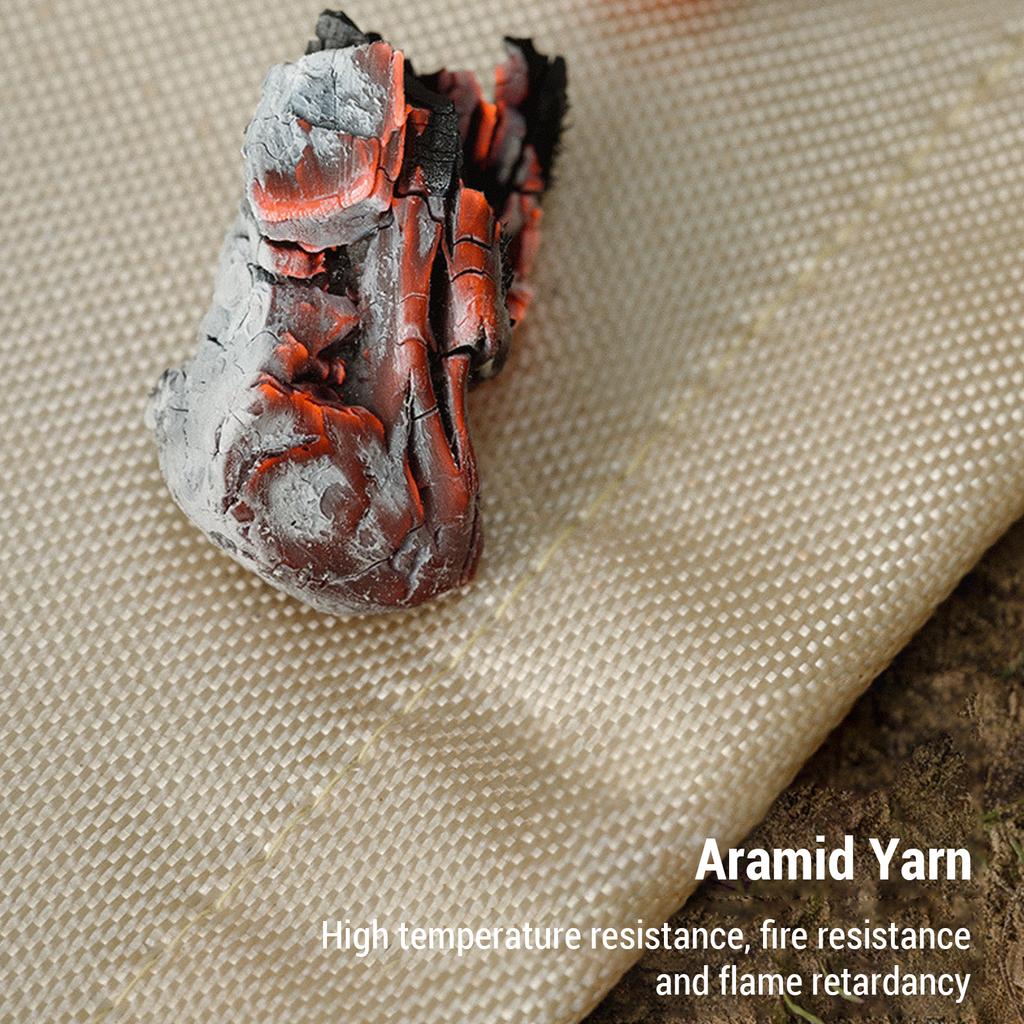 Brandwerende Mat Branddeken Vuurkorfmat Onder de Grill Beschermmat Brandvertragende Deken