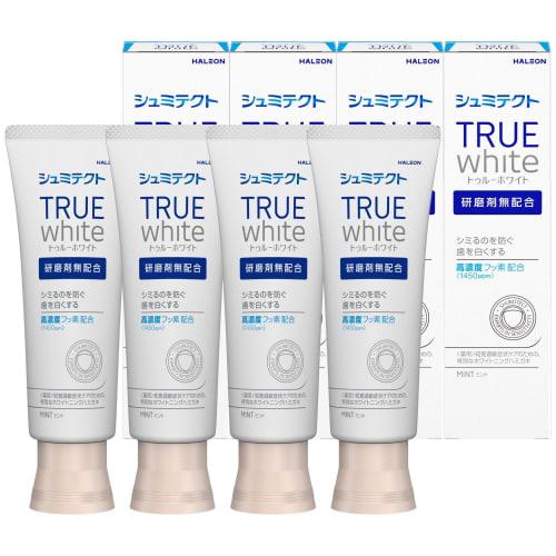 Shumitect True White [Abrasive-Free Whitening Toothpaste] Sensitive Teeth Care High-Concentration Fluoride <1450ppm> 4 Bottles