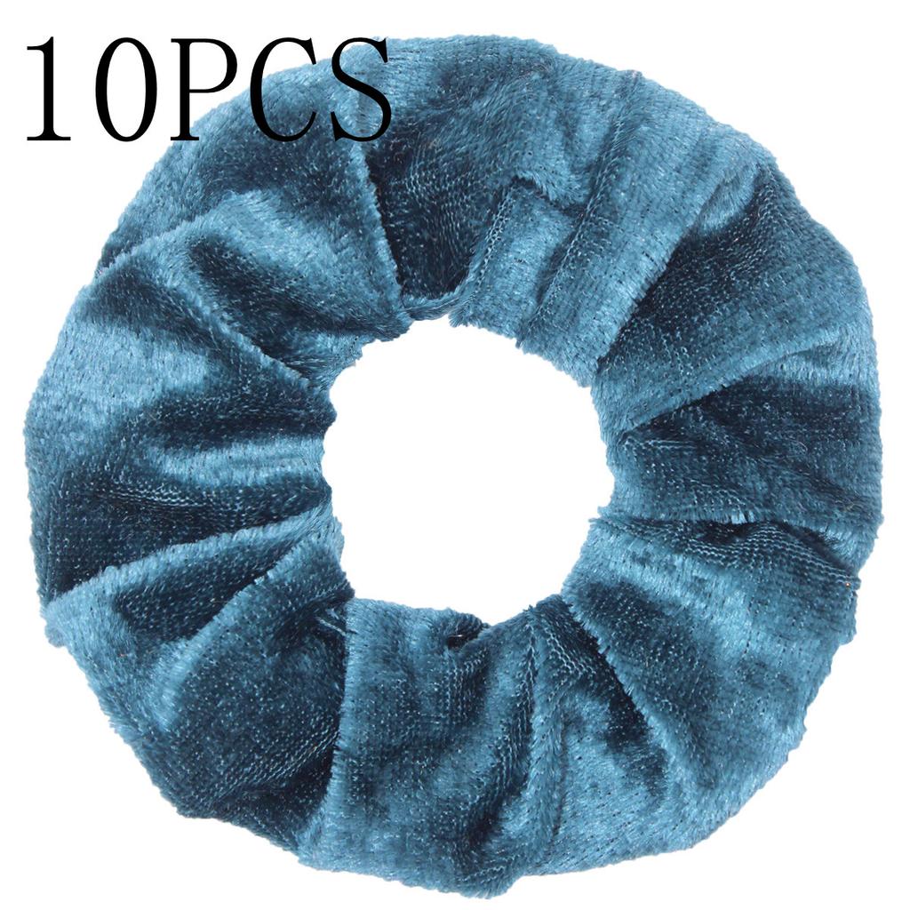 10pc Women Hair Scrunchies Velvet Solid Color Band for Girls Ponytail Holder Rubber Bands Ties Accessories Headbands Gumki
