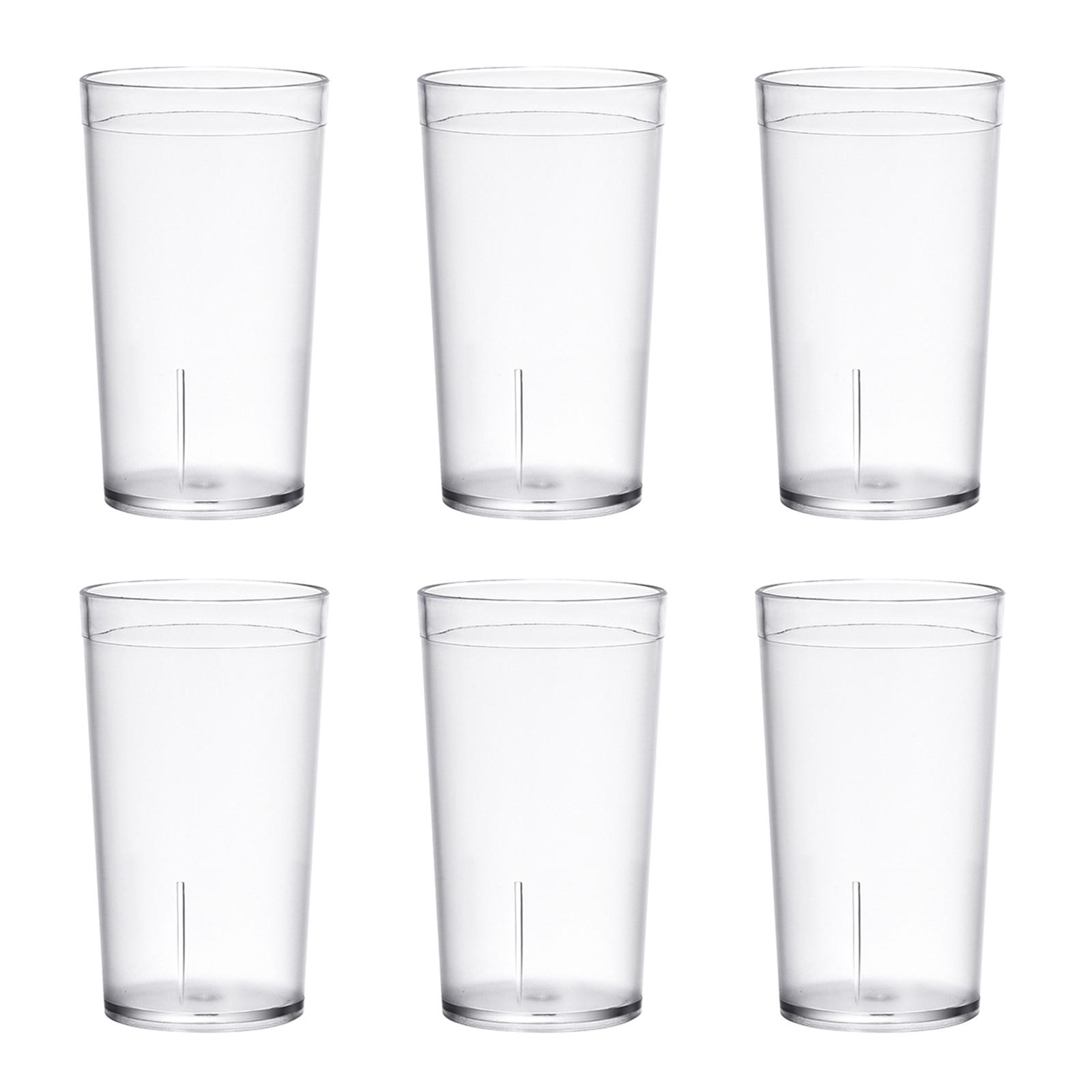 6pcs Shatterproof Juice Glasses Unbreakable Plastic Drinking Cups for Milk Champagne Cup Beer Mug Kitchen Bar Party 1