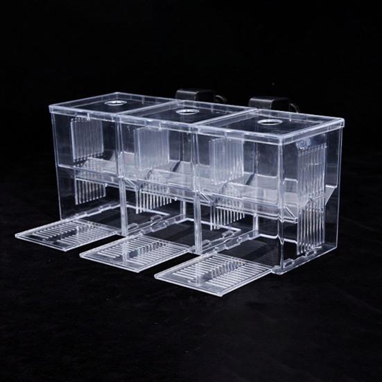 Aquarium Breeder Box Isolation Fish Breeding Hatching Divider Transparent Multi-Grid Design Fish Breeding Isolation Box for Shrimp Clownfish