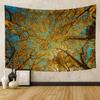 Autumn Forest Tapestry Wall Hanging Natural Fallen Leaves Landscape Hippie Tapestry Colorful Living Room Hanging Wall Tapestry