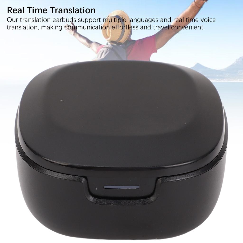 Language Translation Device Translation Earbuds Real Time Multi Language Translator Active Noise Cancelling Bluetooth Earphones