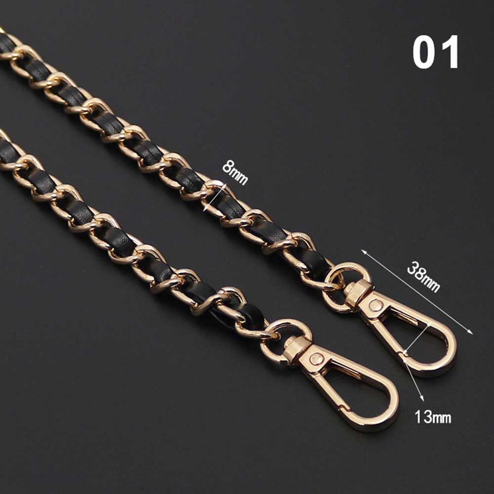 Replaceable Bag Parts Crossbody Bag Belt Metal Purse Strap hardware Bag Chain Leather Bag Strap
