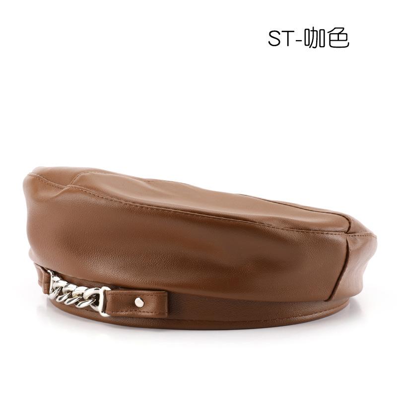 

Женский универсальный берет Женская зимняя повседневная ретро-шляпа One Size кофейный