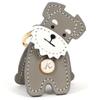 Kitamura Miniature Schnauzer Keychain (NH0862) for Women, Standing and Moving Face