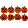 4/8Pcs Handwoven Pumpkin Shaped Coasters Creative Non-Slip Cup Mat  Halloween Decor