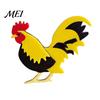 Farm-themed Jewelry Chicken Rooster Brooch Pin, Acrylic Lightweight Farm Whimsical Animal Accessory Jewelry, for Backpacks Hats Jackets Thanksgiving