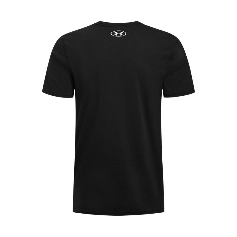 Under Armour Stacked SS25 Fashion Sports Casual Short Sleeve T-Shirt Men T-Shirts Black 6000211-001