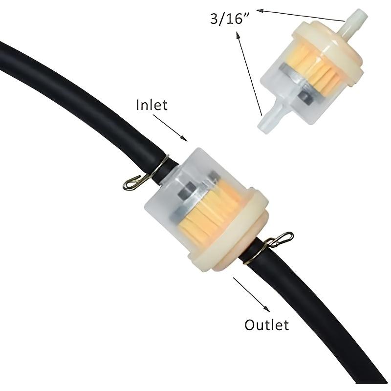 [Universal Fuel Filter] Universal Gas In-Line Fuel Filter | with Magnet for Motorcycle ATV Quad Go Kart Accessories 3/16 Inch