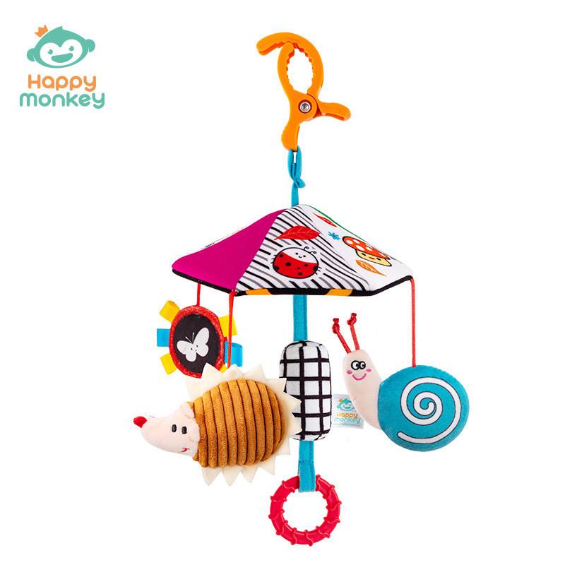 

Hedgehog Bird Plush Baby Stroller Pendant Wind Chime With Sensory Development For Newborns And Toddlers Hedgehog