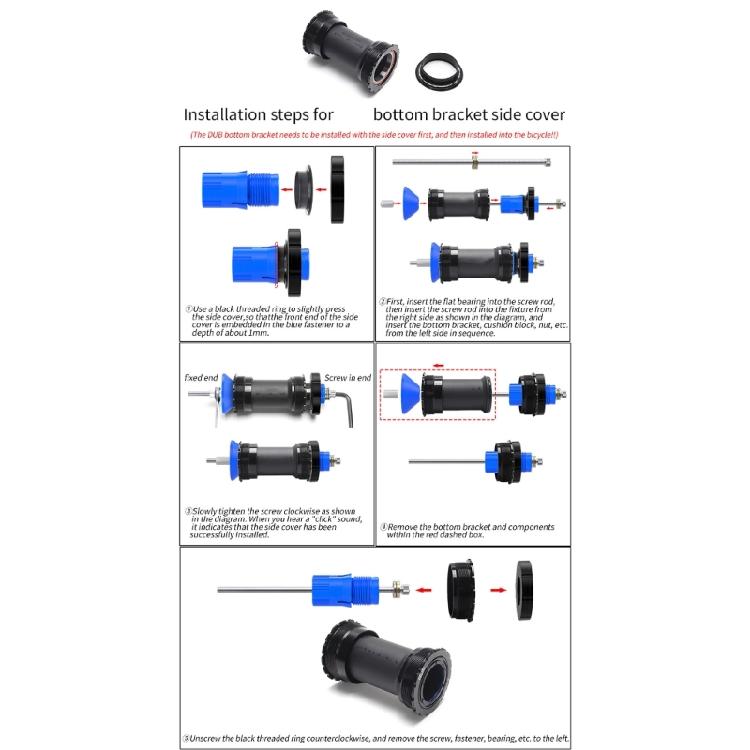 Professional Bottom Bracket Maintenance Tool Bicycles Bottom Bracket Side Cover Disassembly & Assembly Tool Enduring