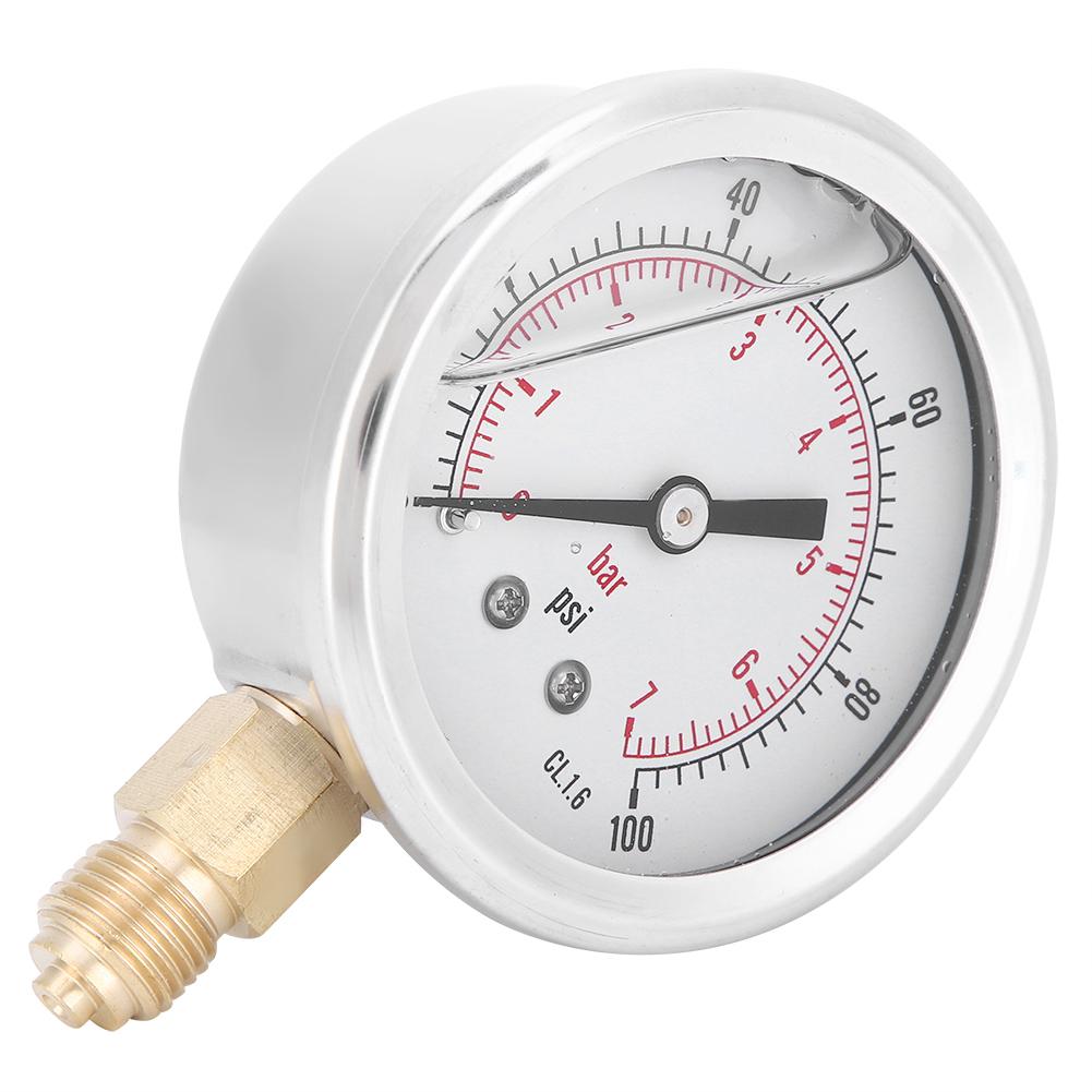 TSPGG6047bar 1 4BSP Y60 Radial Oil Filled Pressure Gauge Instrument for Pressure Measurement