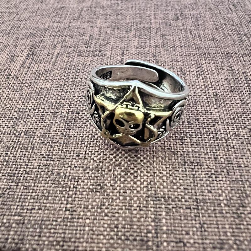 Dark Series Retro Schädel Fünf-Klauen-Ring - Cooles Hip-Hop Streetstyle Accessoire
