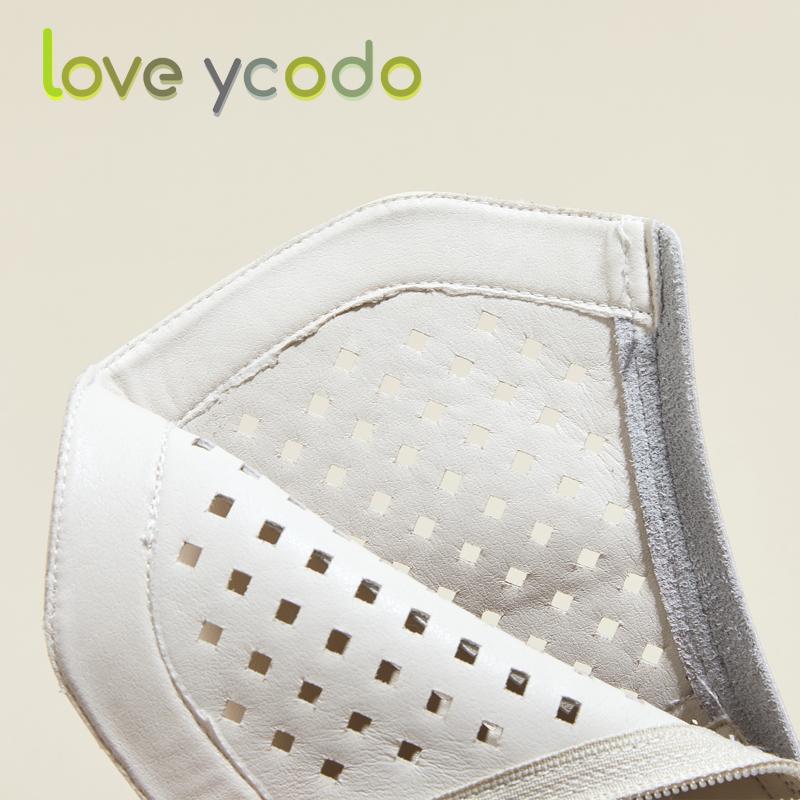 Women's Stylish and Comfortable High Heels Breathable Leather Ankle Boots, Women's Comfortable Increase Waterproof Platform Summer Leather Boots