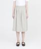 Beulaunyadeu W Shirred Midi Skirt, Ivory Check