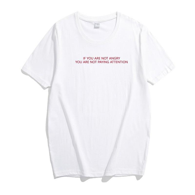Buy If You Are Not Angry You Do Not Pay Attention Women's Cotton Casual ...