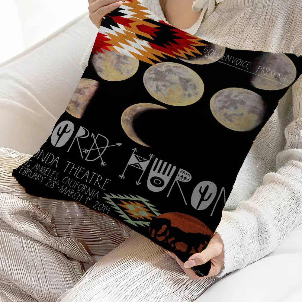 

LLord HHuron Band Pillow Covers Cartoon Sofa Decorative Home Doublesided Printing Short Plush Cute Cushion Cover 30x30 cm
