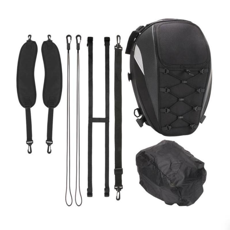 1 Set Wasserdicht Hohe Kapazität Fahrer Multifunktionsrucksack Hecktasche Motorrad Hecktasche Rücksitztasche Motocross Zubehör