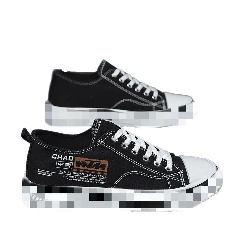 New men's canvas shoes spring breathable casual board shoes teen college style simple casual board shoes