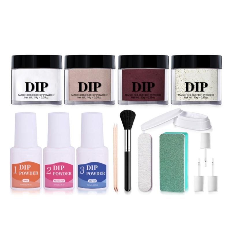 Long Wear Nail Dipping Liquid Powder Kit Featuring Fast Drying Technology And Safe Formula