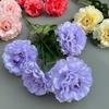 4 Heads Large Peony Artificial Flowers Long Branch Faux Silk Flower Wedding Decoration