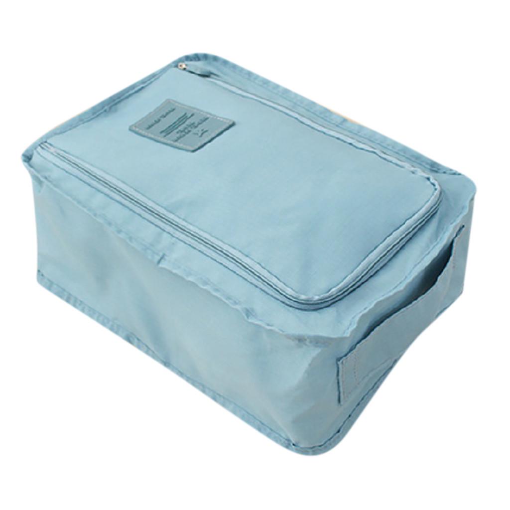 Foldable Portable Shoe Storage Bag with Handle Large Capacity Travel Organizer for Shoes and Accessories
