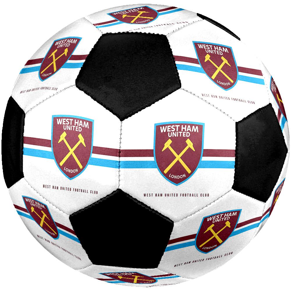 West Ham United F.C Soccer Ball Colorful All Ages Machine Stitched PVC Competition Ready Durable High-Bounce.SIZE5