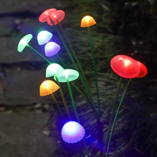 Yousheng Solar Garden Lights LED Solar Mushroom Light Waterproof Outdoor Fairy Light for Yard Patio Pathway Decor