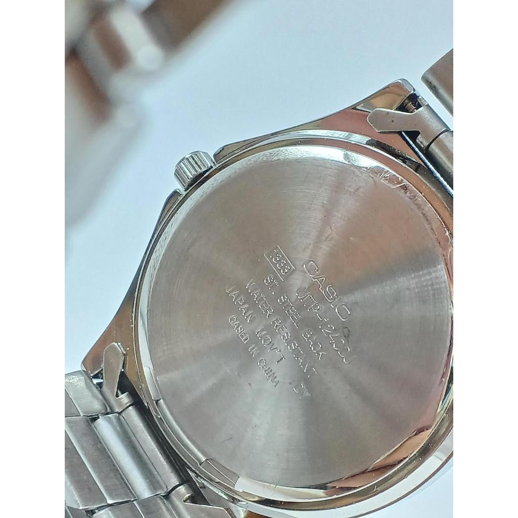 Used CASIO MTP-1240DJ Analog Quartz
