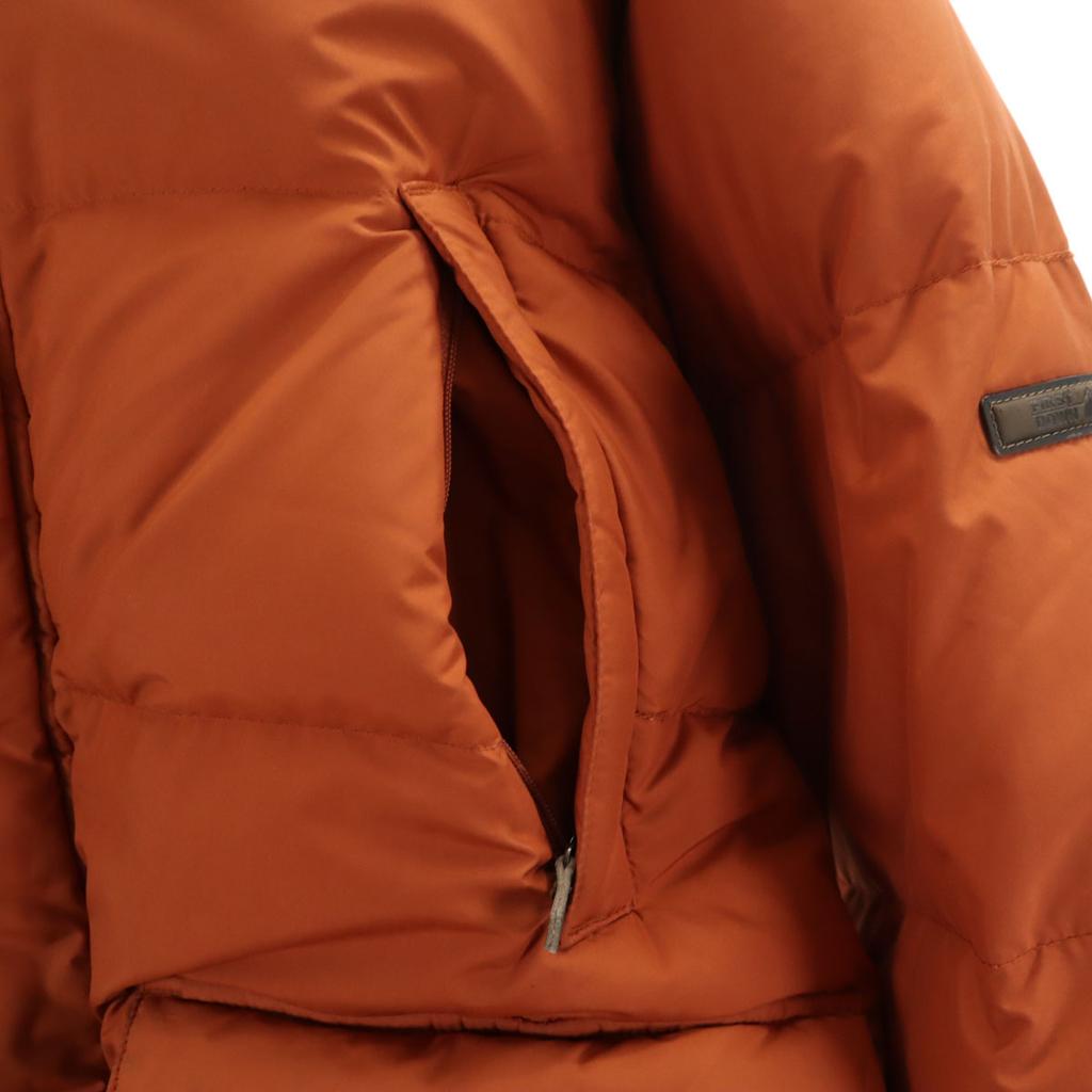 FIRSTDOWN Down Jacket M Orange Men's Used