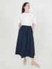 CHIQUITA All-Band A Skirt (Light Cotton) Navy 252401Snv