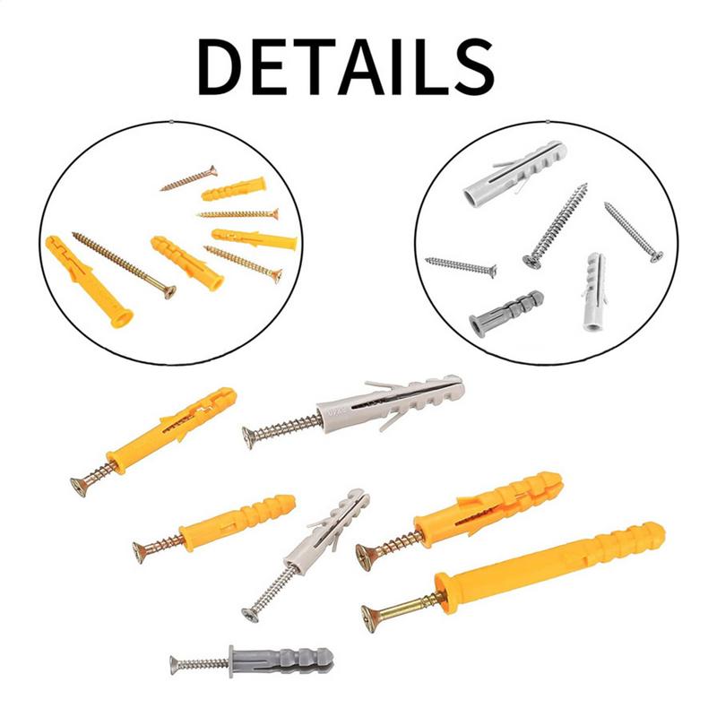 Self-Drilling Anchors Screws Self-Drilling 210 Pieces Drywall Anchors Quick Drive Toggle Bolts Heavy Duty Hand Tool For Shelves