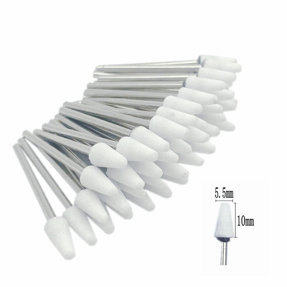 50pcs/set  Dental Stone Grinder Polisher Burs For Contouring Shaping Porcelain Dental Rotary Stone Polisher 2.35mm Shank