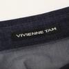 VIVIENNE TAM [Good Condition] 15175413 Sheer denim long sleeve blouse/ tops 38 NavyUsed