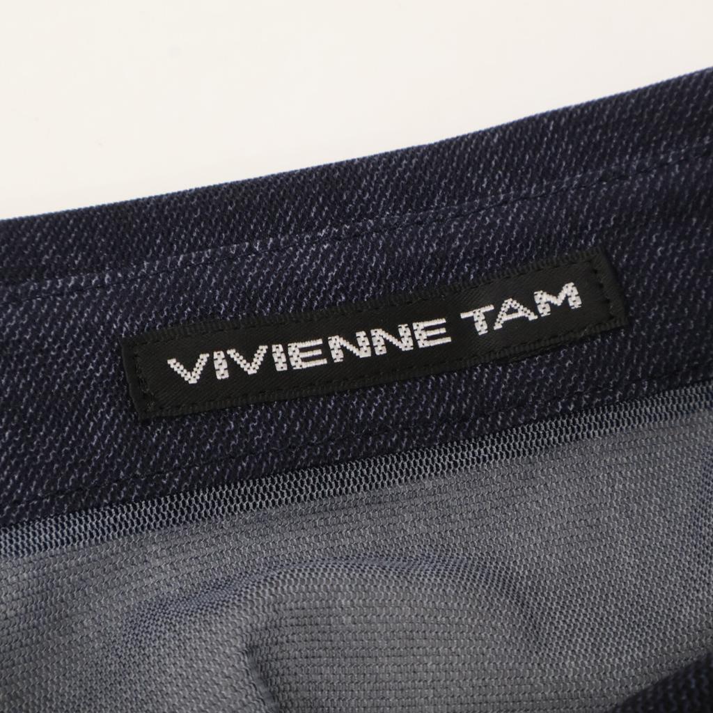 VIVIENNE TAM [Good Condition] 15175413 Sheer denim long sleeve blouse/ tops 38 NavyUsed