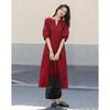 Demana Summer Petite Linen Blend Round Neck Straight Dress