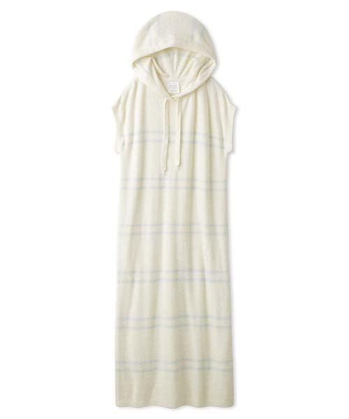 Gelato Pique Smooth Line Border Hoodie Dress PWNO242002 YEL Women's