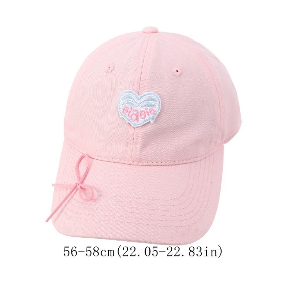 Sunscreen Sun Hat Cotton Peaked Cap Fashion Love Heart Baseball Cap  Girls