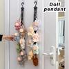 Non-Toxic Doll Pendant Storage Rape Tool Cabinet Door Decor Accessories For Dolls Storage Bag With Hanging Hook Doll Pendant Storage Rope