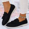 Fall New Style Loafers - Soft Suede Material Retro Style British Style Fashionable Anti-slip Casual Women's Flat Shoes Plus-size