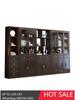 Chinese-Style Solid Wood Combination Study Storage Cabinet Floor Bookshelf Display Cabinet Living Room Bookcase Integrated