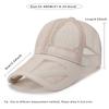 Summer Men Baseball Cap Breathable Mesh Single Color Sun Hat Outdoor Use Fishing Golf Soft Top Caps Women Leisure Beach Cap izable Fit