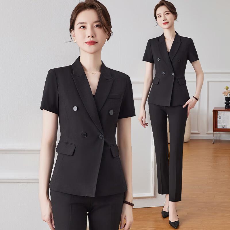 Women s Short Sleeve Business Suit Set 2XL