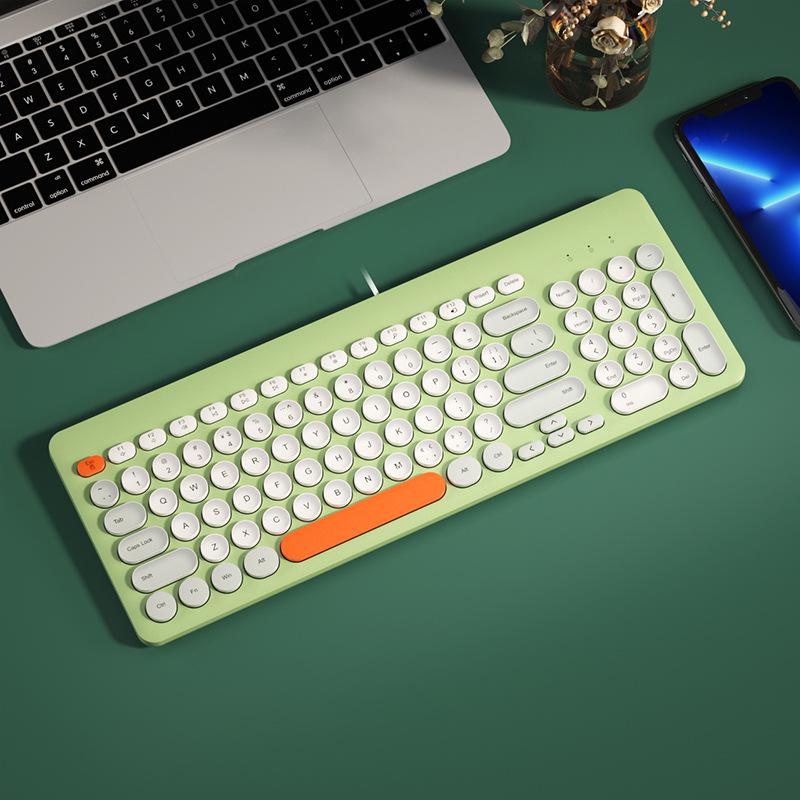 BOW Hangshi K221 USB Wired Keyboard for Girls - Desktop & Laptop Typing