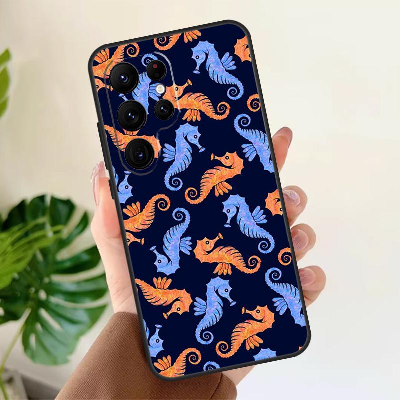 

Seahorse Soft Case For Samsung Galaxy S25 S24 S23 S22 S21 Ultra S9 S10 Plus S23 FE S24 FE Phone Cover Galaxy S21 FE