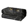 Black Cat Throw Blanket Modern Black Decorative Big Eyes Black Cat Fleece Blanket Soft Warm Cozy for Kids Adult