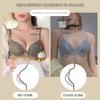 Flarixa Intimo in lattice taglie forti da donna senza anello in acciaio reggiseno push up senza schienale sexy bralette in pizzo top reggiseni attivi morbidi e traspiranti