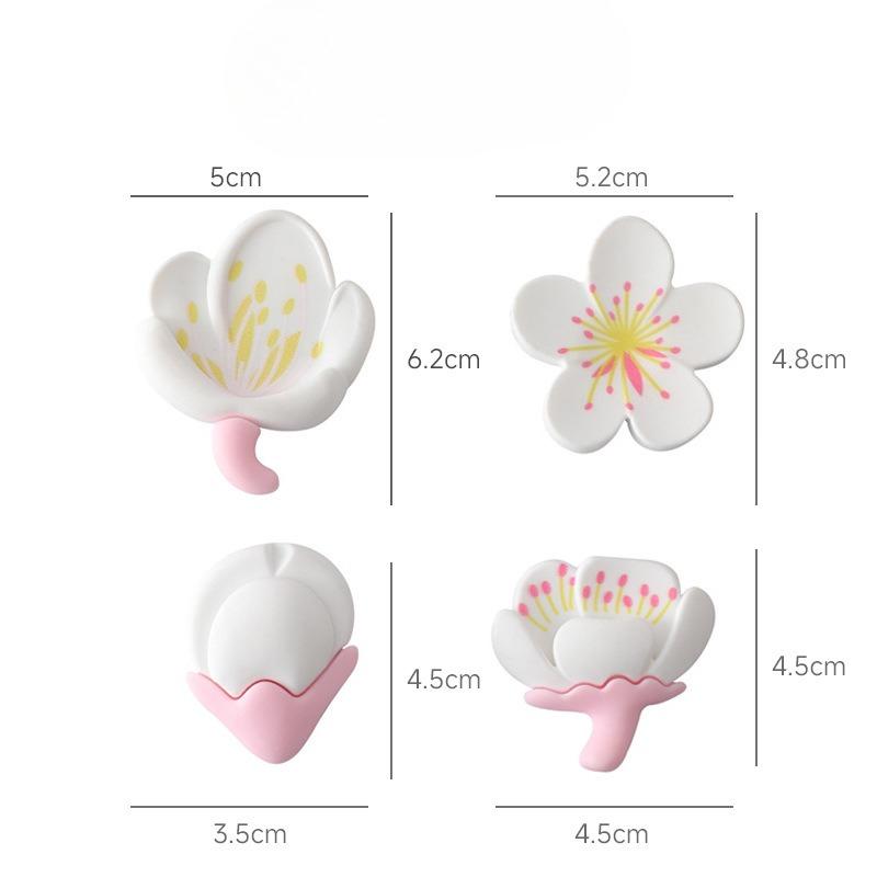 Pastoral Flower Refrigerator Magnet Magnetic Sticker Cartoon Flower Sunflower Resin Decorative Magnetic Sticker